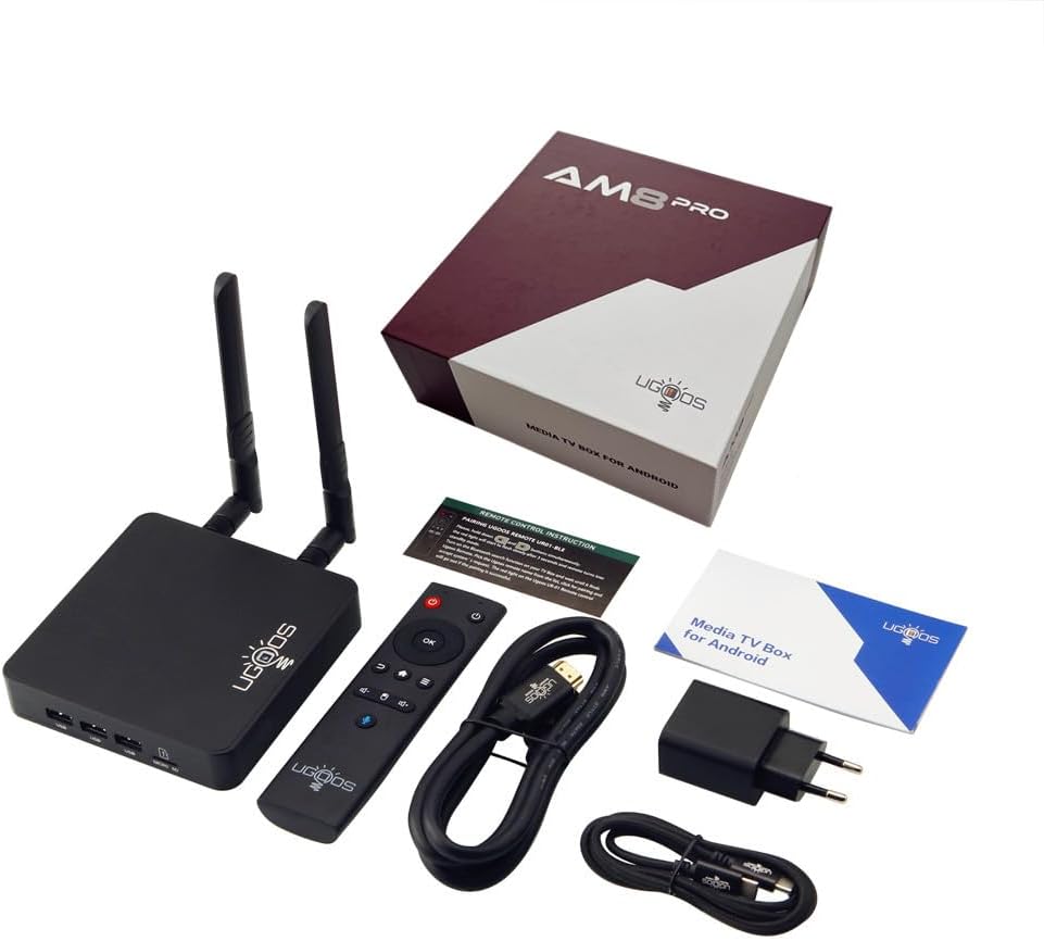AM8 PRO 8K Ultra HD Android TV Box Amlogic S928X-J Android 11.0 LPDDR4 8GB RAM 64GB ROM WiFi6E 1000M LAN BT5.3 USB3.0 Support AV1 H.265 8K 60fps VP9 HDR Box
