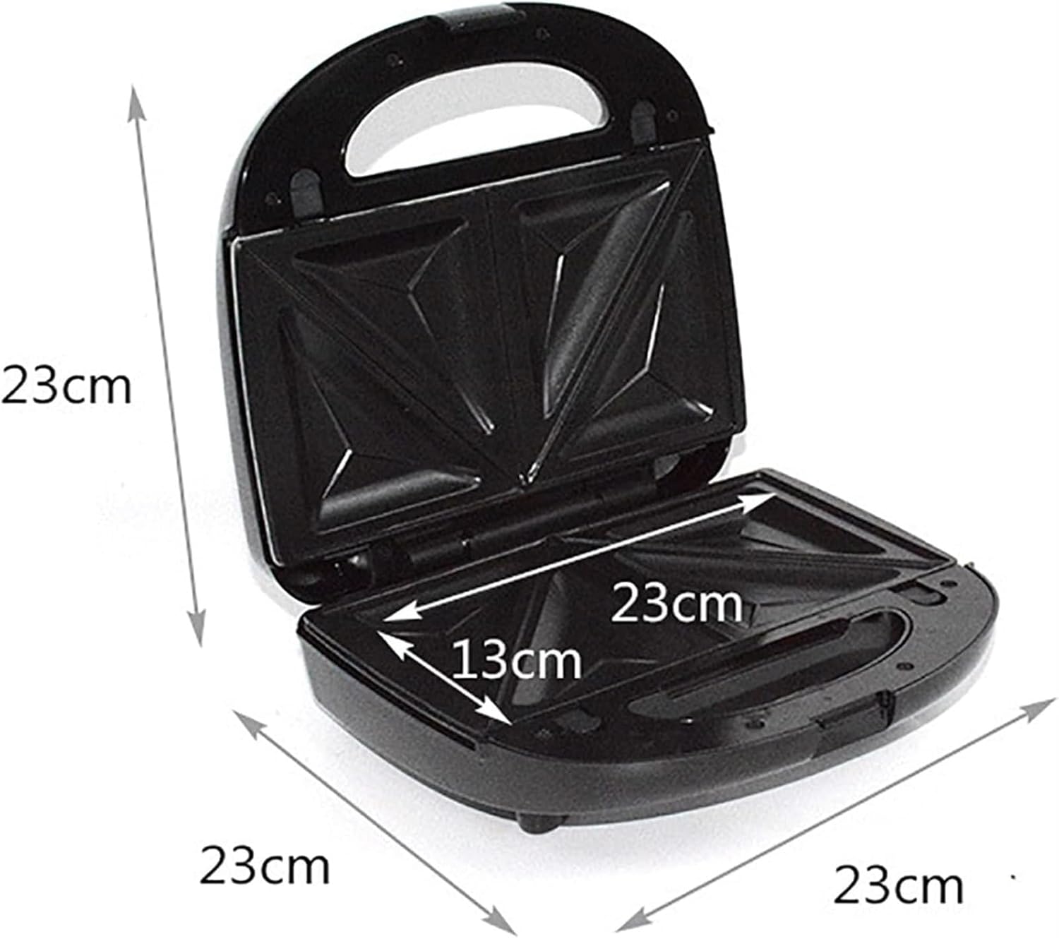 Sandwich Maker, 750W Sandwich Grill and Waffle Maker Set with 4 Interchangeable Plates and Non-Stick Coating, Cool-touch Integrated Handles, for Sandwiches, Steaks, Croissants