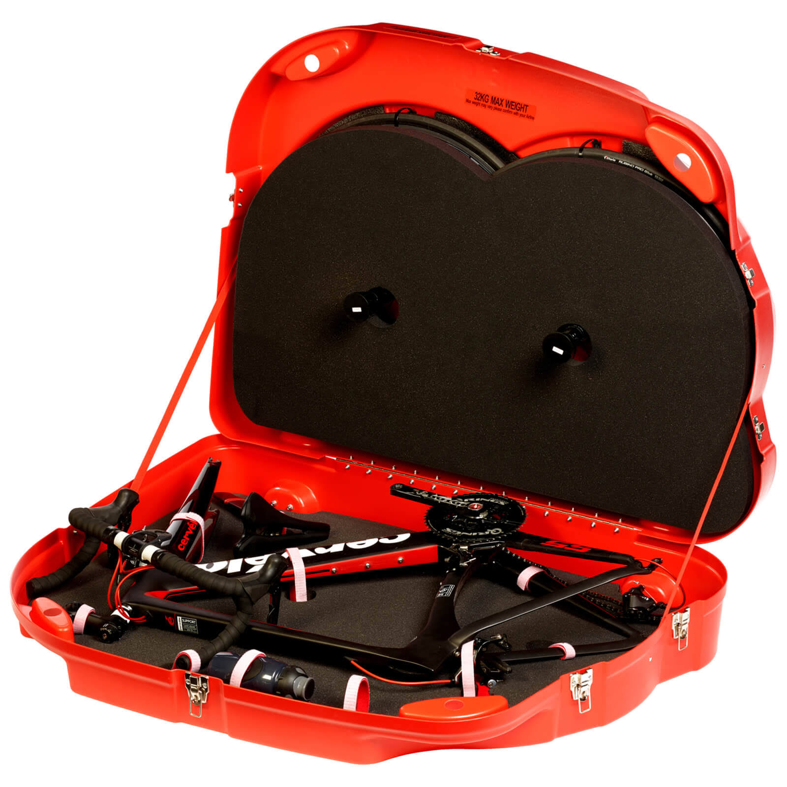 Bonza Hard Bike Travel Case - Red