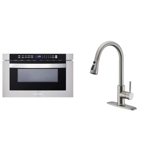 Cosmo COS Built-in Microwave Drawer with Automatic Presets, Touch Controls, Defrosting Rack
