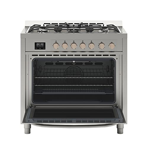 KoolMore Professional Range Stove, Rapid Convection Oven, and Digital Timer, Stainless-Steel Appliance