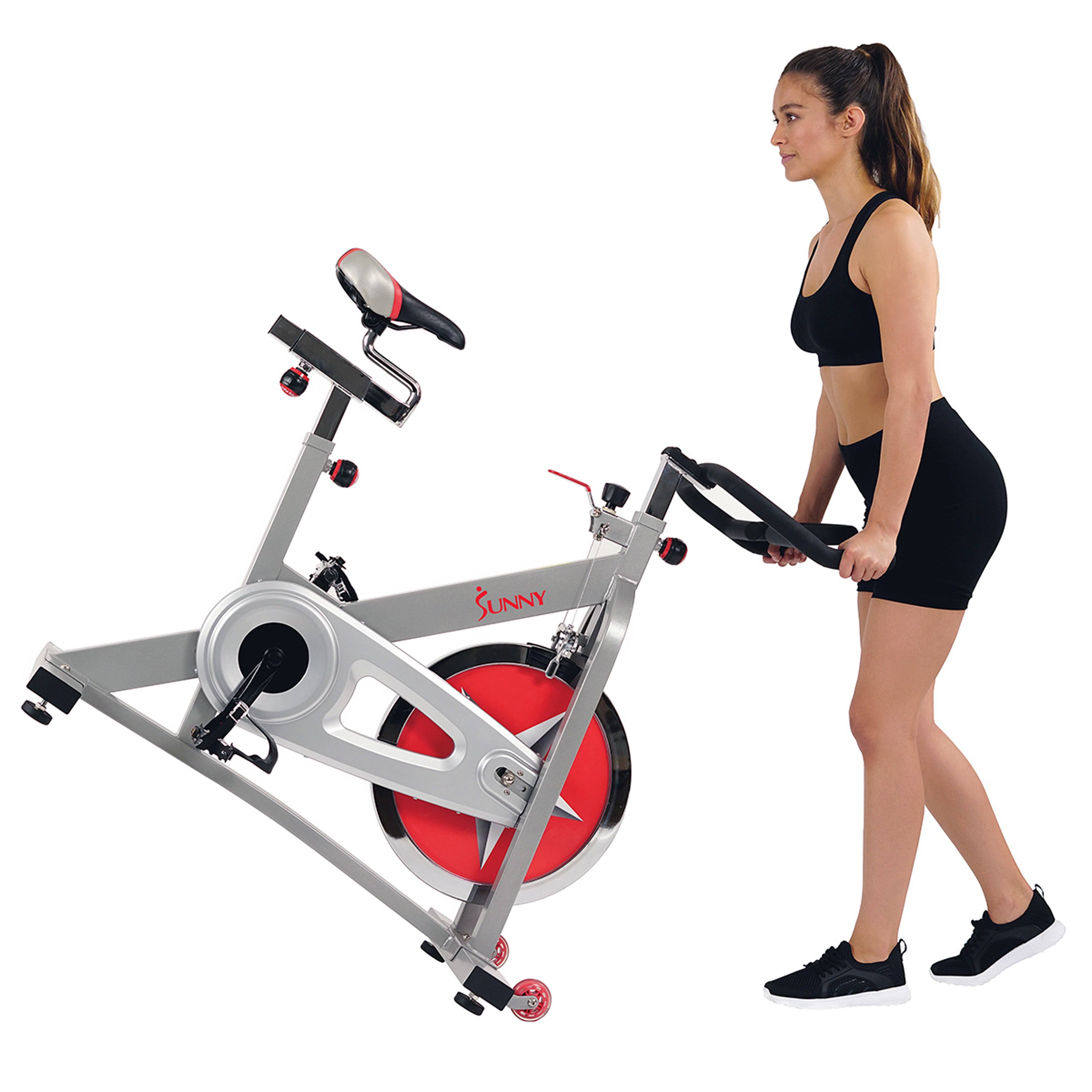 Sunny Health u0026 Fitness Pro Indoor Cycling Bike, Grey
