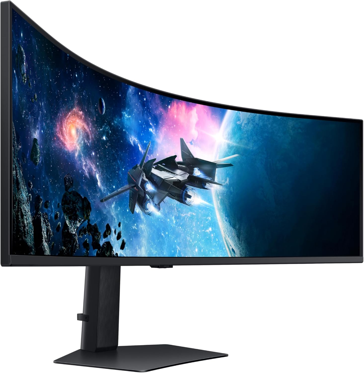 SAMSUNG 49-Inch Odyssey G9 Series DQHD 1000R Curved Gaming Monitor, 1ms(GtG), VESA DisplayHDR 1000, 240Hz, AMD FreeSync Premium Pro, Height Adjustable Stand, LS49CG954ENXZA, 2024 (Renewed), Black