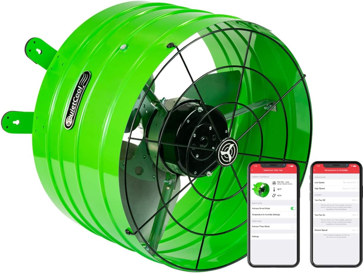 QuietCool Smart Attic Gable Fan (AFG SMT PRO-3.0)