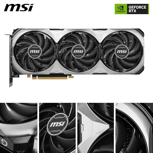 MSI GeForce RTX 4060 Ventus 2X Black 8G OC Gaming Graphics Card - 8GB GDDR6X, PCI Express Gen 4, 128-bit, 3X DP v 1.4a, HDMI 2.1a (Supports 4K & 8K HDR)