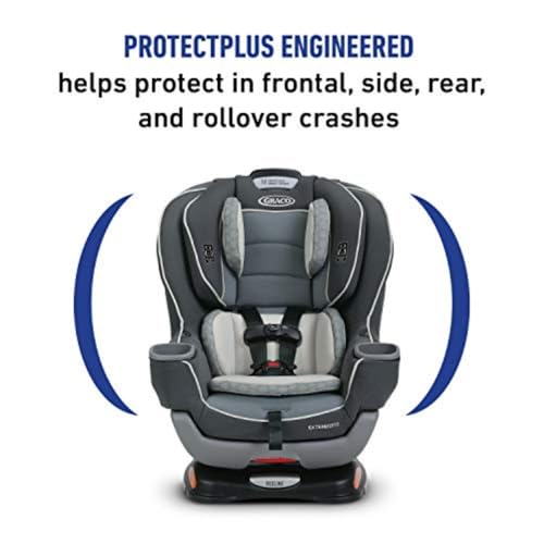 Graco Extend2Fit Convertible Baby Car Seat, Rear and Forward Facing, Adjustable Extension Panel for Extra Legroom, Gotham