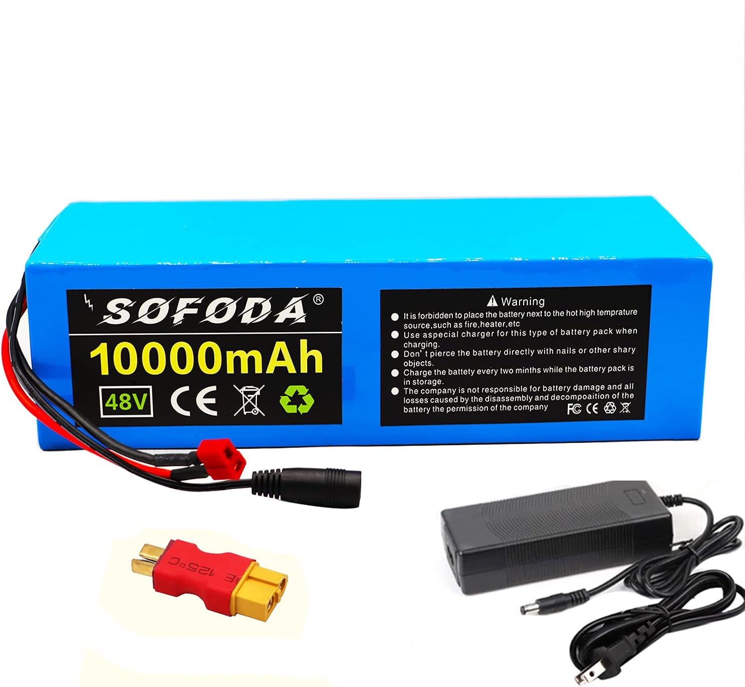 48v 10/14/20/25Ah ebike Battery for Electric Bicycle/Ebike Battery, which 48 Volt Lithium Battery Charger, for 1000W 750W 500W /Electric Bike/Scooter Battery/Electric Bicycle/Ebike