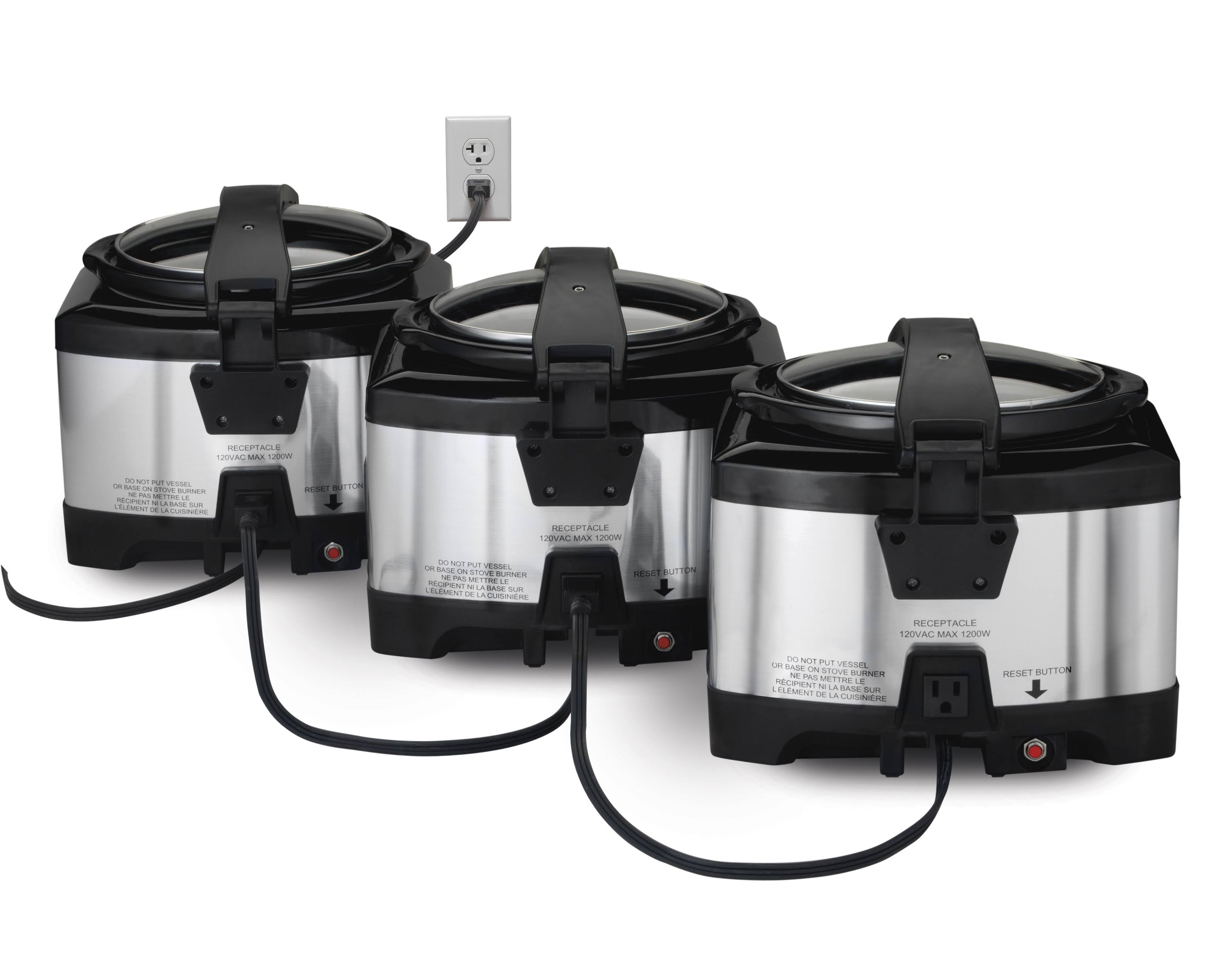 Hamilton Beach 33540A Connectables Slow Cooker, Silver, 4 Quarts