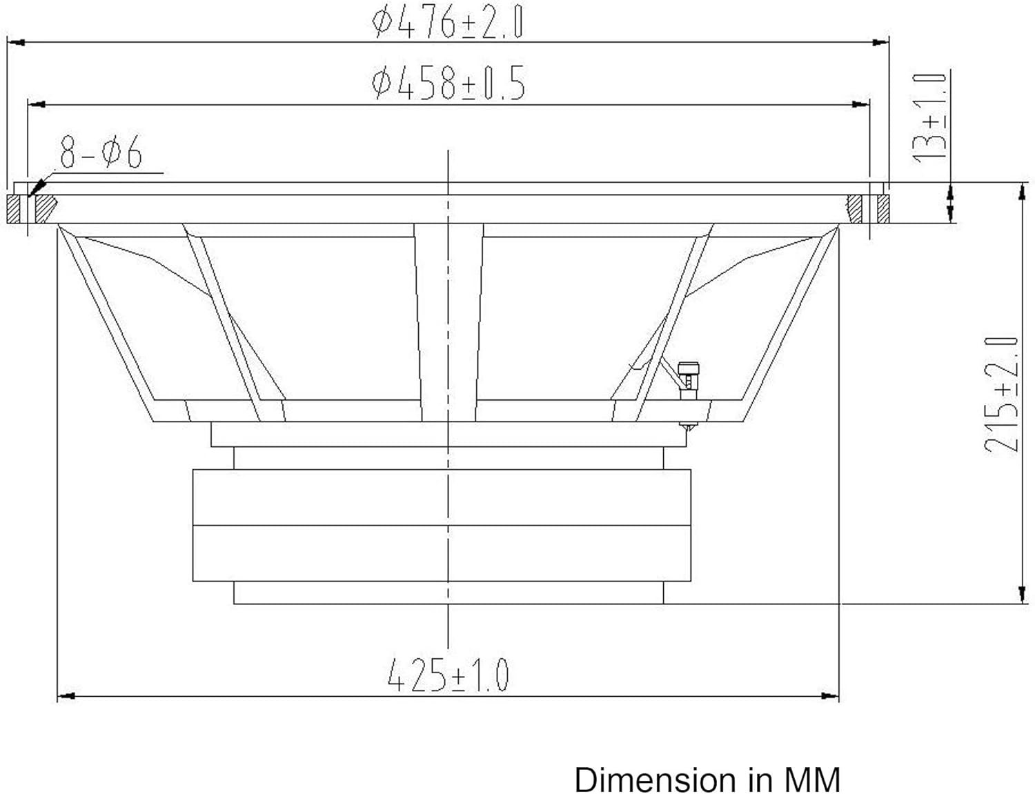 Sound Town 12�� 500W Cast Aluminum Frame Woofer (Low Frequency Driver), Replacement Woofer for PA/DJ Speakers or Subwoofer Cabinets (STLF-12120A)