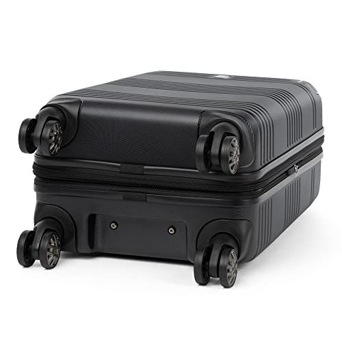 Travelpro Roundtrip Hardside Expandable Luggage, TSA Lock, 8 Spinner Wheels, Hard Shell Polycarbonate Suitcase, Silver, 2-Piece Set (21/25)