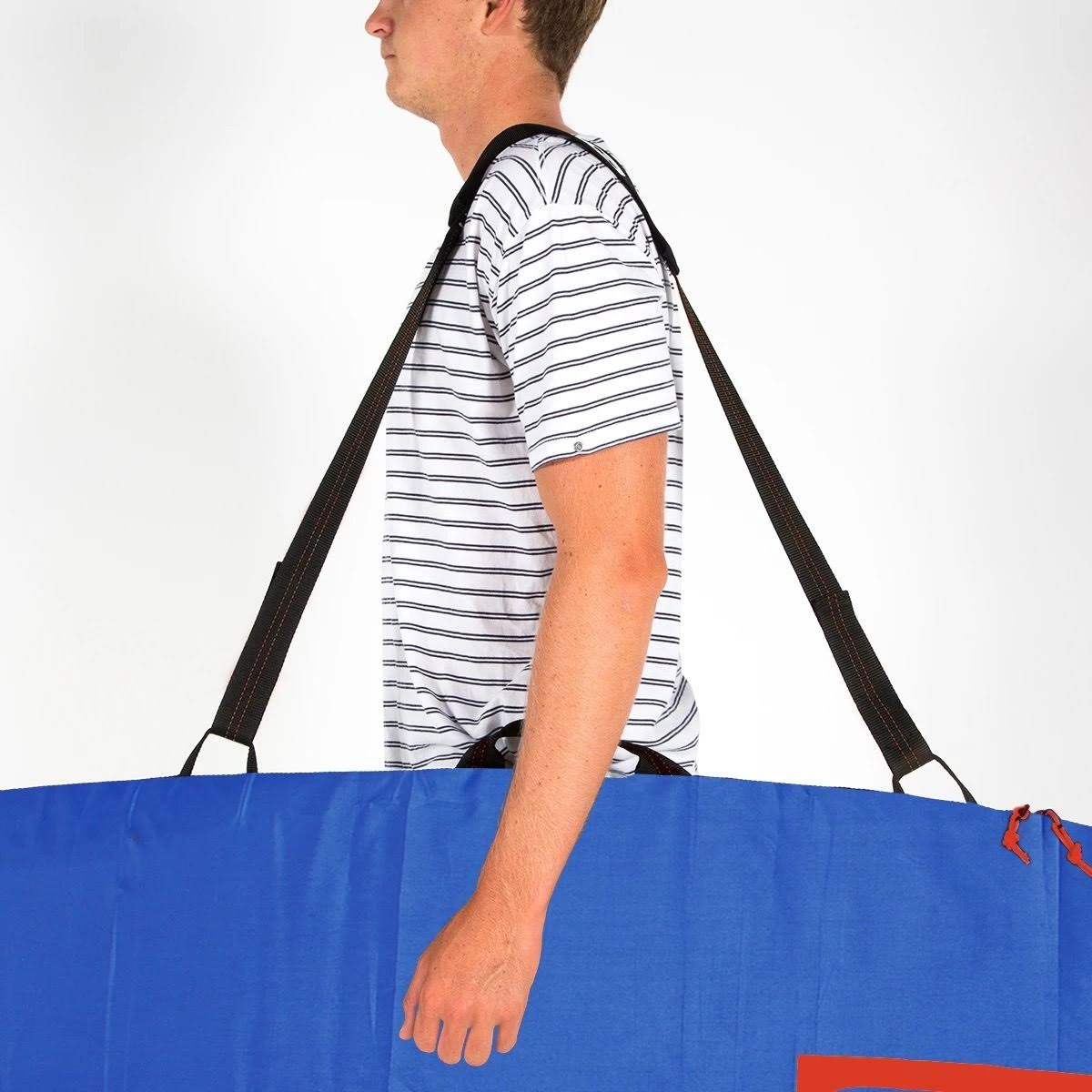 FCS Classic Fun Board Surfboard Bag Steel Blue/White 8&0x22