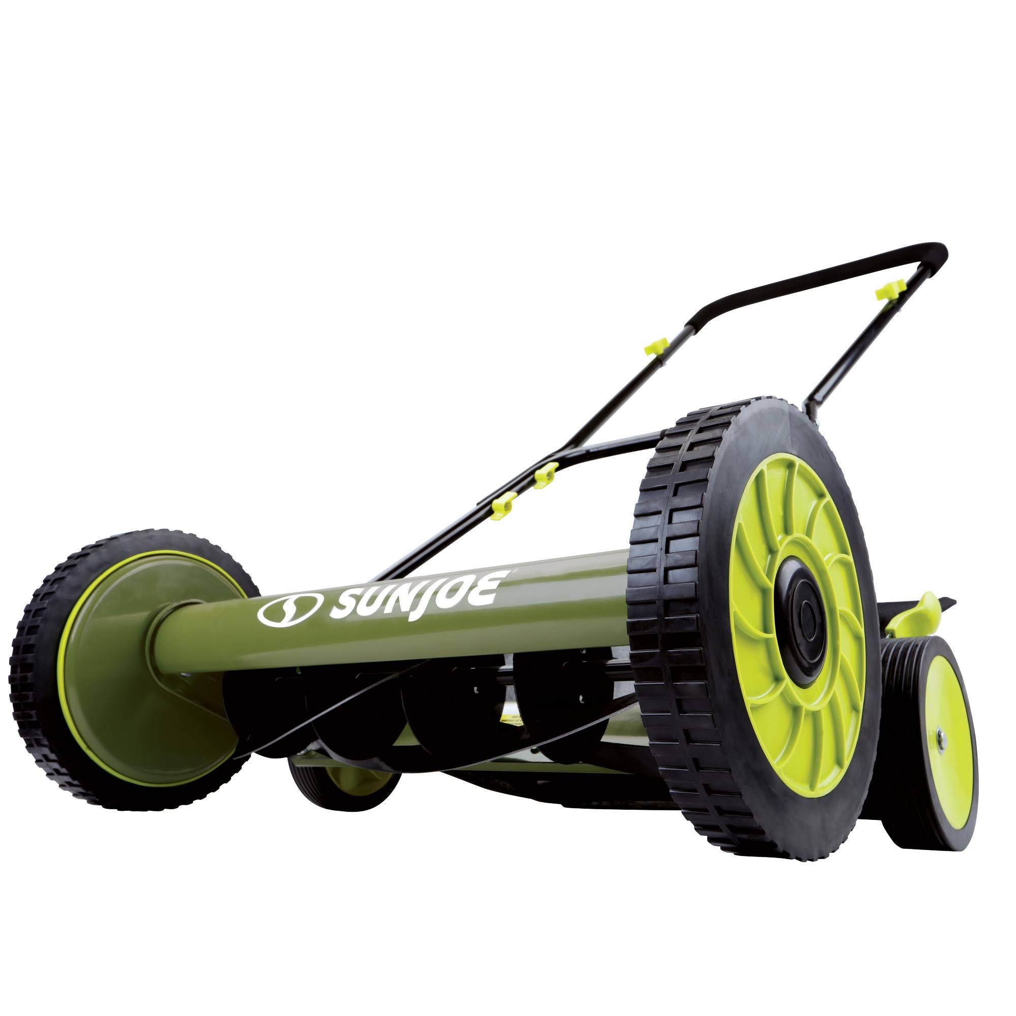 Sun Joe Manual Reel Mower with Grass Catcher, Black
