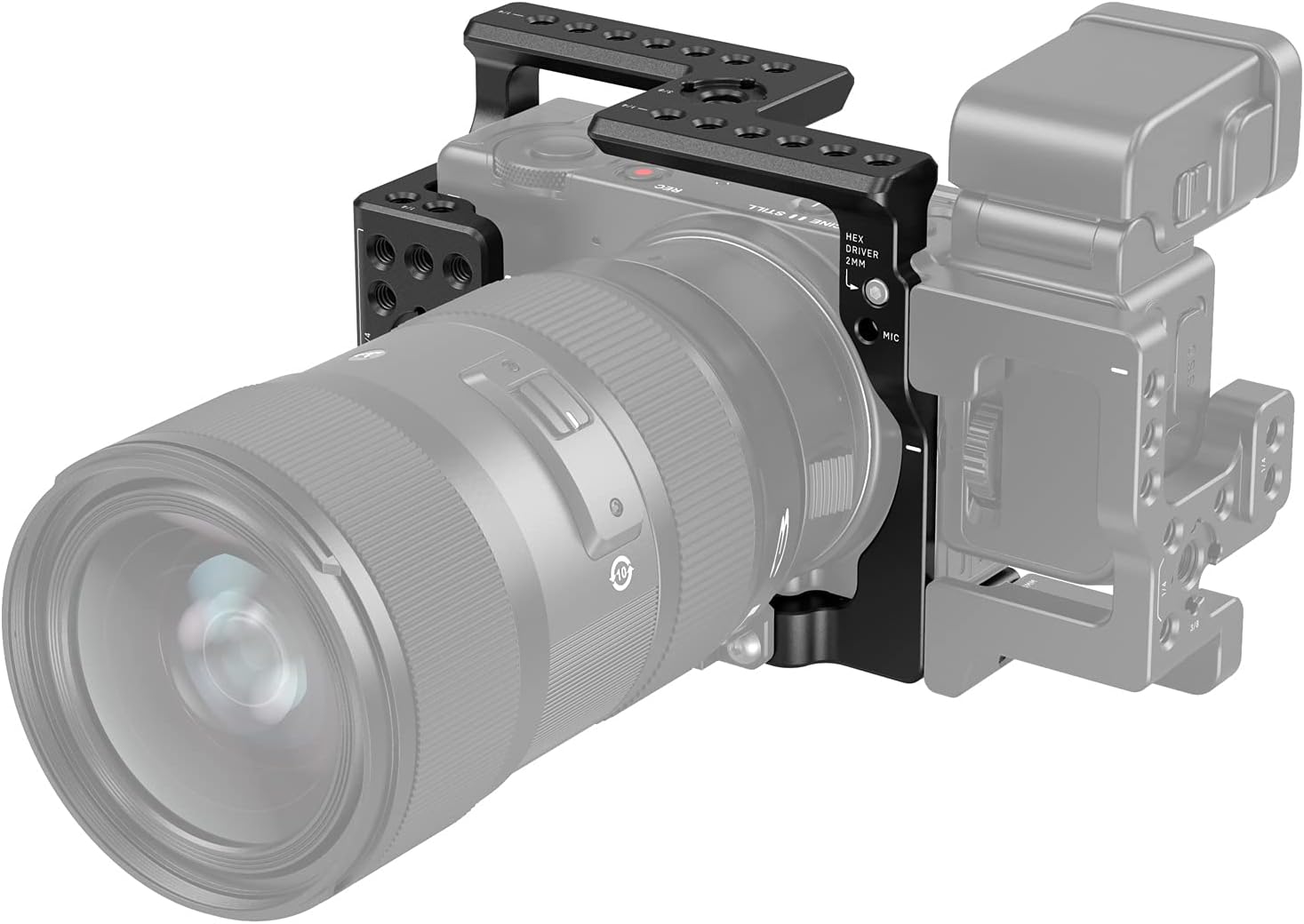 SmallRig Full Cage Only for Sigma fp & fp L Series, Comes with NATO Rail, Locating Holes for ARRI and 1/4 & 3/8 Threaded Holes - 3211