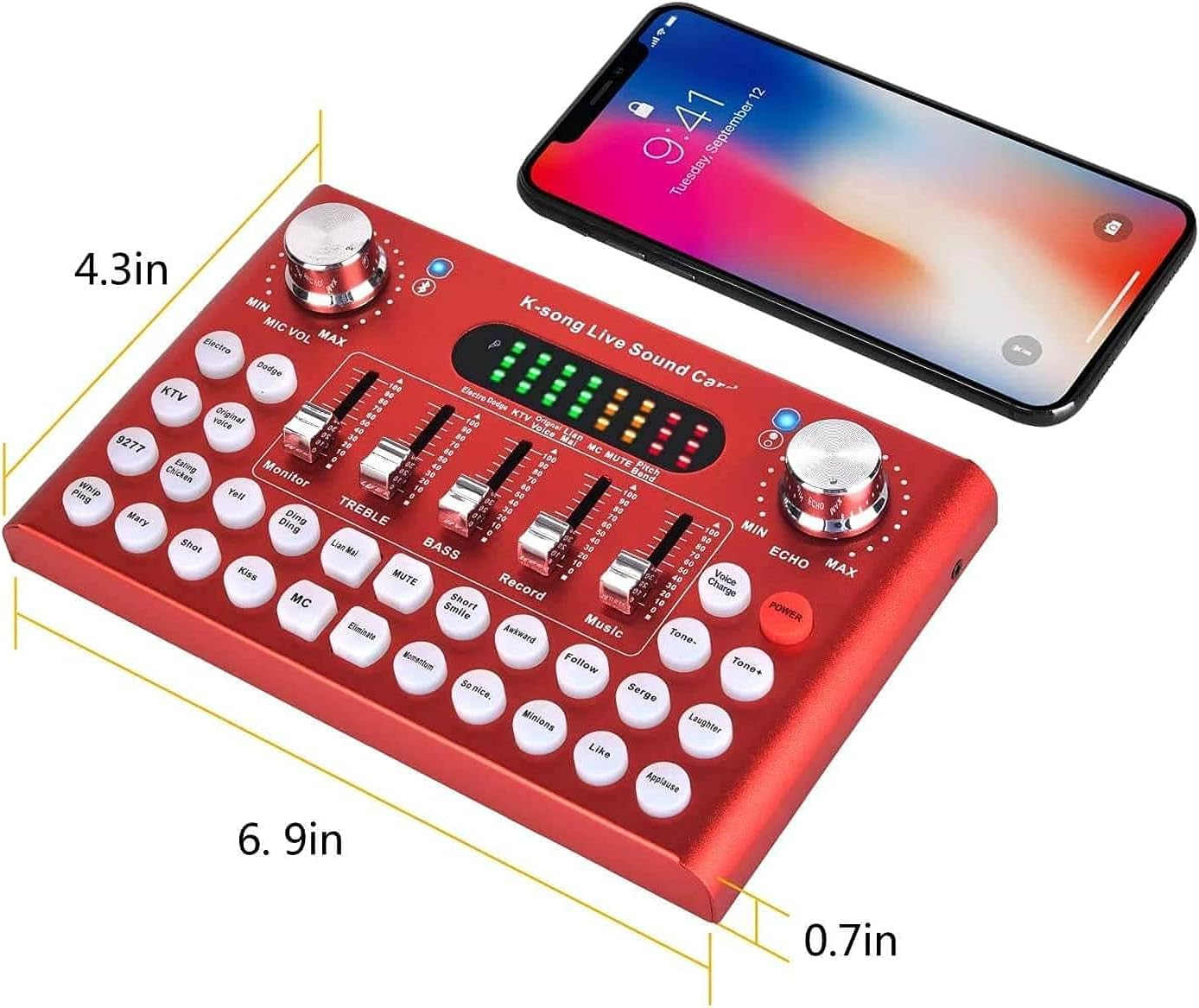 REMALL Podcast Equipment Bundle, V8 Sound Card With Audio Mixer for Streaming, Sound Card for Microphone with Voice Changer Sound Effects Board,Sound Mixer for Streaming Gaming Phone PC