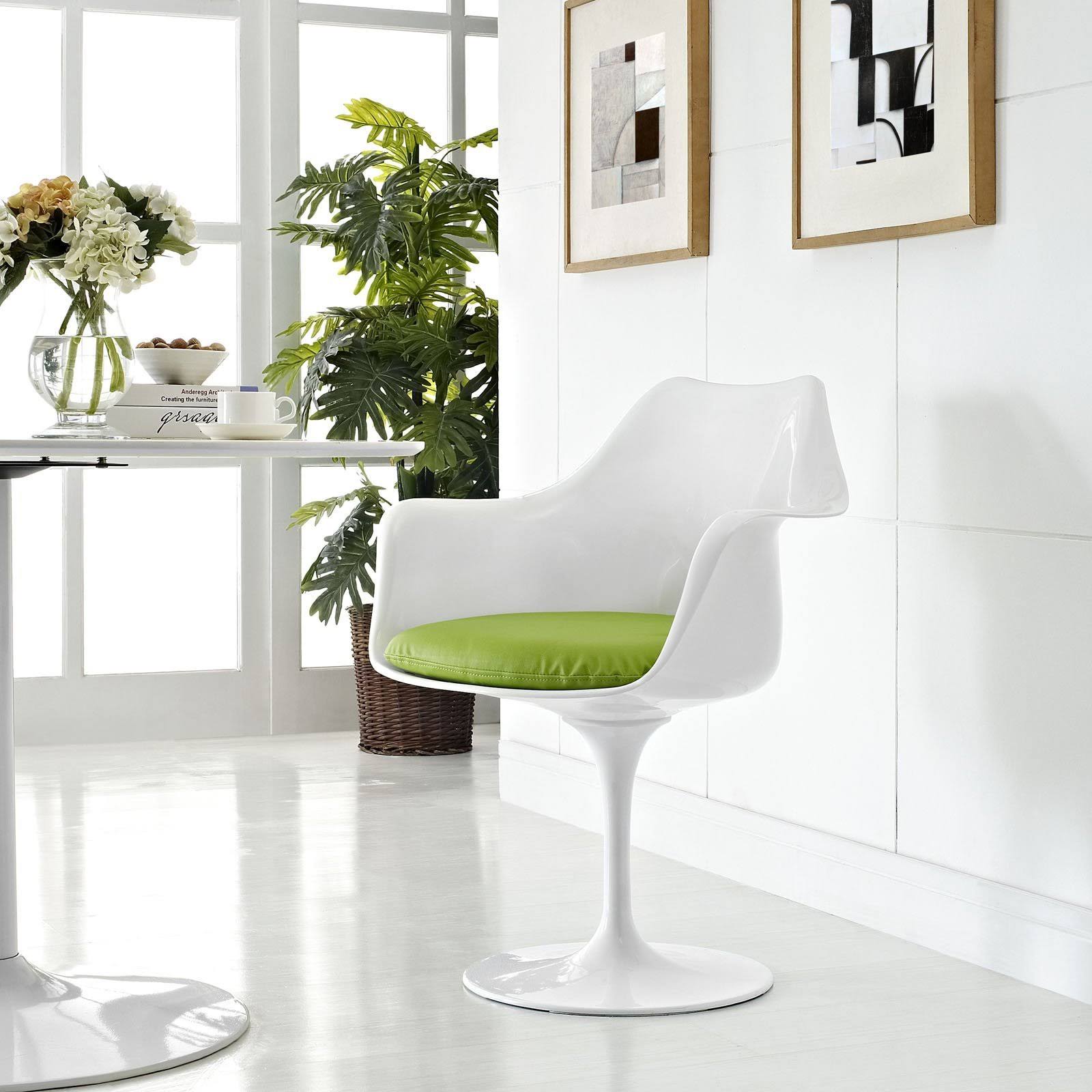Modway Lippa Dining Vinyl Armchair - Orange