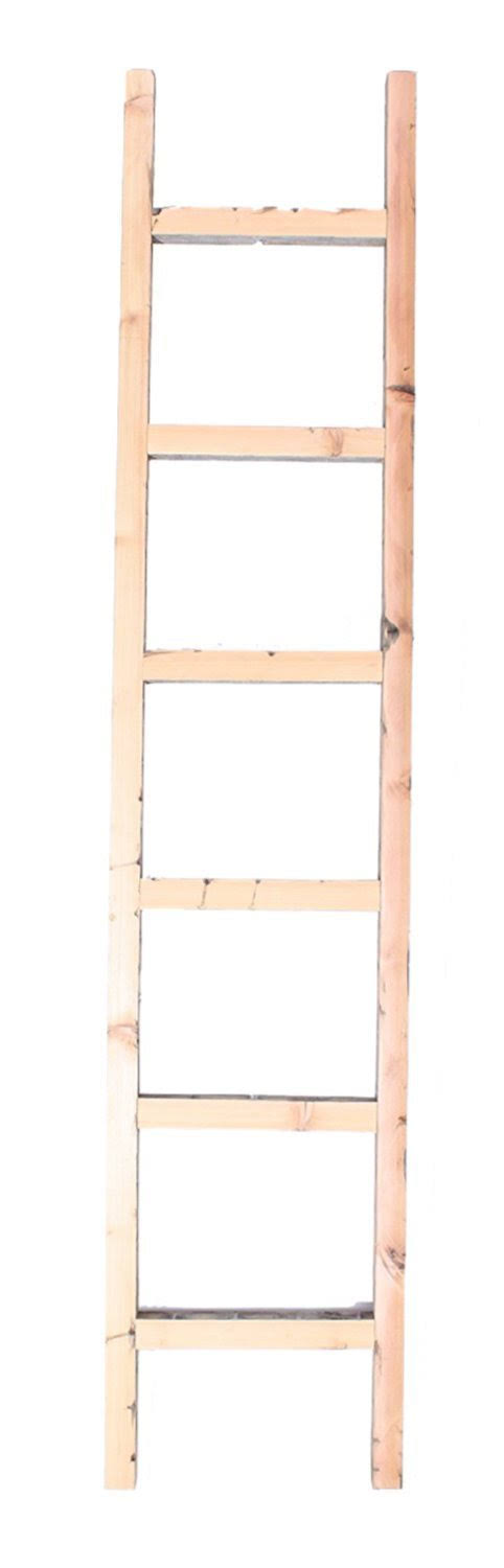 BarnwoodUSA Rustic 6 ft Decorative Ladder - 100% Reclaimed Wood Ladder, Weathered Gray