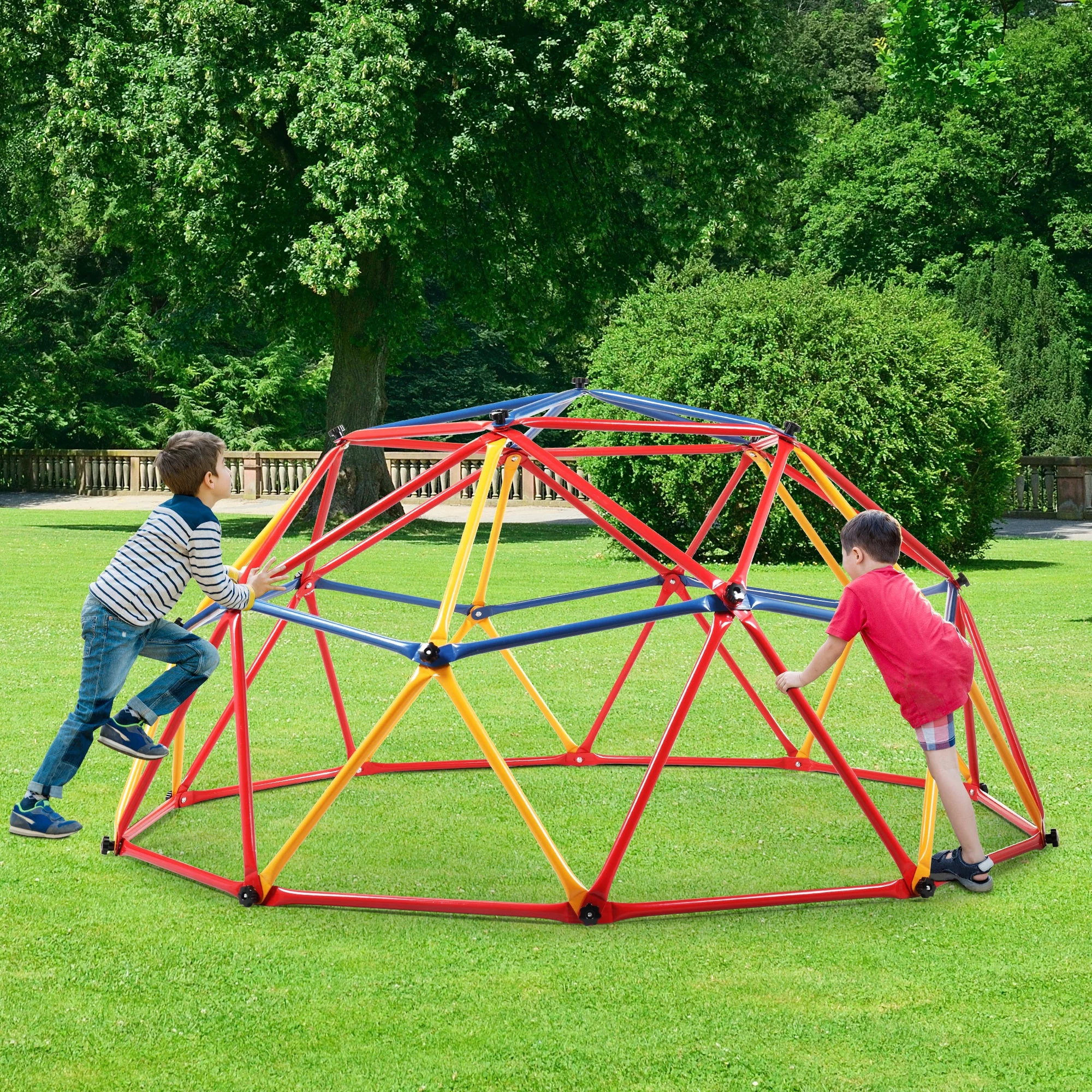 Children Dome Climber Playground Kids Swing Set  Dome Play Center with Hemispheric Shape