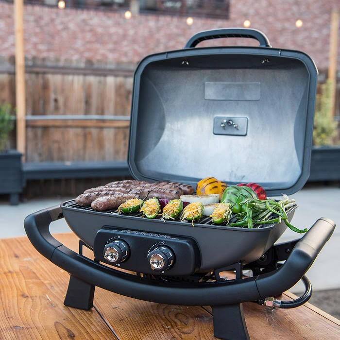 Nexgrill 2 Burner Cast Aluminum Table Top Gas Grill