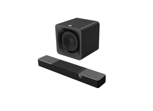 Klipsch Flexus CORE 100 2.1 Channel Powered by Onkyo Bluetooth Sound Bar with Dolby Atmos and Custom Tuned Bass - Black