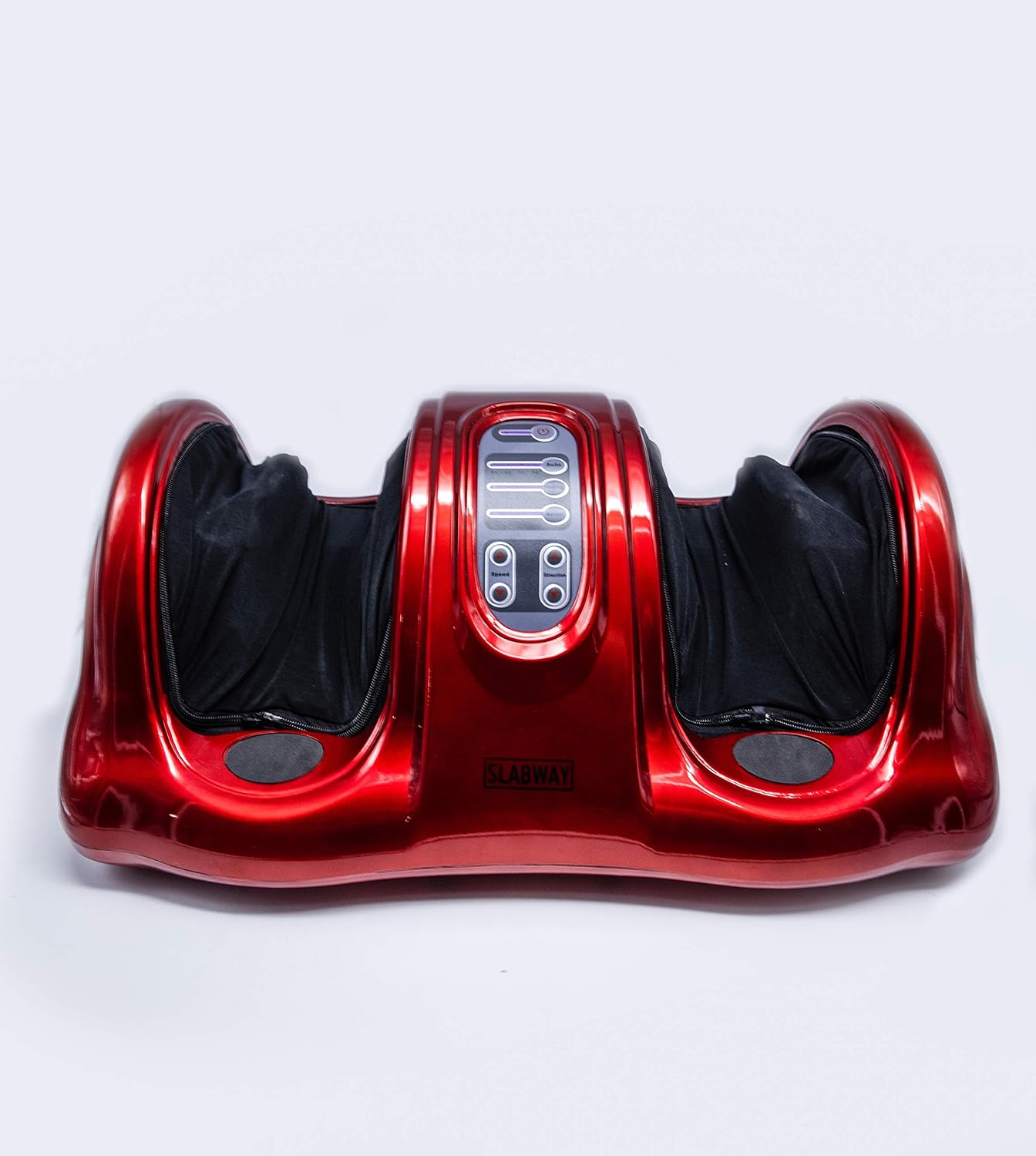 Slabway Shiatsu Foot Massager Stimulates Blood Circulation - Deep Kneading, Rolling & Pulsing - Relief from Leg, Feet, Calf, Knee, Nerve Pain & Swollen Leg - Red