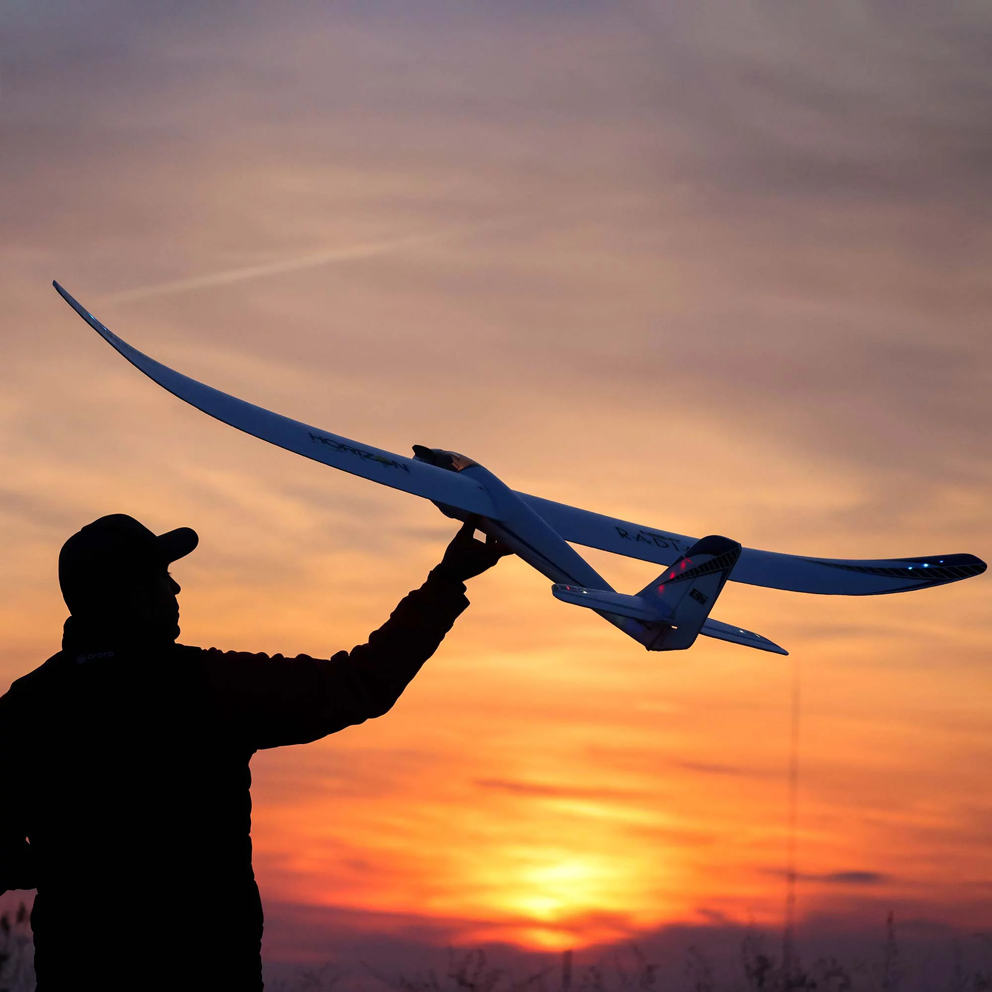 E-flite RC Airplane Night Radian 2.0m BNF Basic Transmitter Battery and Charger Not Included EFL36500 Airplanes B&F Electric - Curated Treasures Market