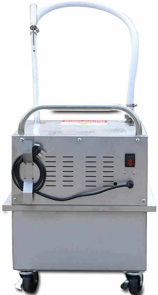 Fryer Oil Filter, 55L Large Capacity Commercial Fryer Oil Filter Cart Machine With Oil Unloading Valve, Portable Kitchen Oil Filter System With Universal Casters For Fried Food Production