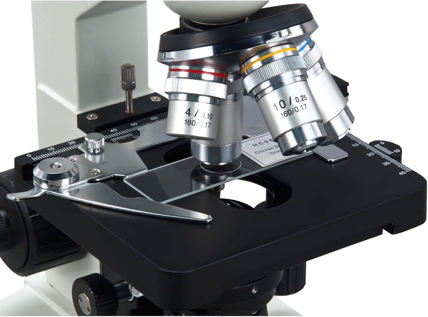 OMAX 40X-2500X LED Digital Trinocular Lab Compound Microscope with 5MP Camera and Mechanical Stage