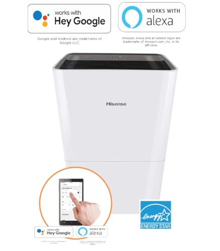Hisense ConnectLife Smart Control 50 Pint 3-Speeds Dehumidifier