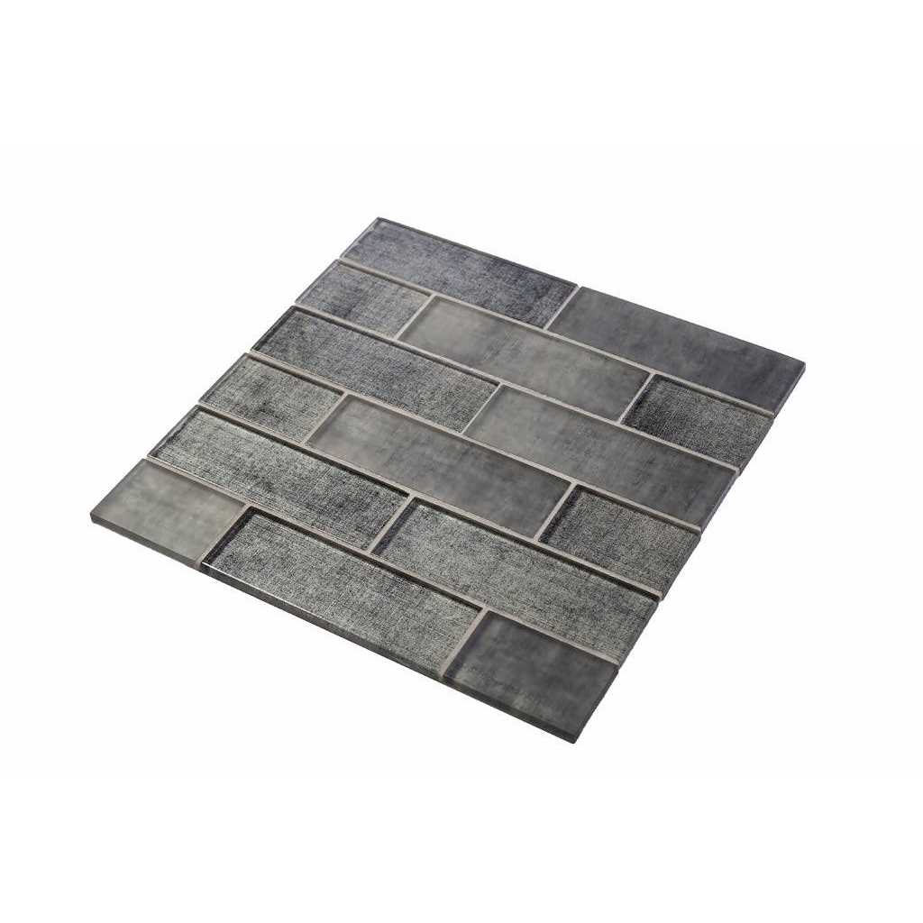 Shop Online 12x12 Coin Gray Polished Glass Subway Mosaic Tile - Shop Hardware Tools Online Store