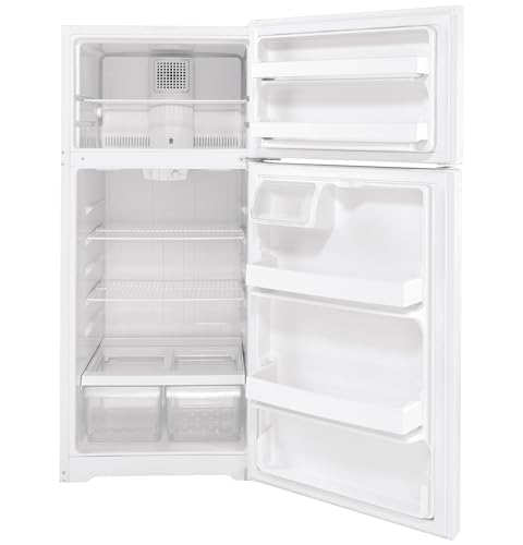 GE 28 Inch White Freestanding Top Freezer Refrigerator
