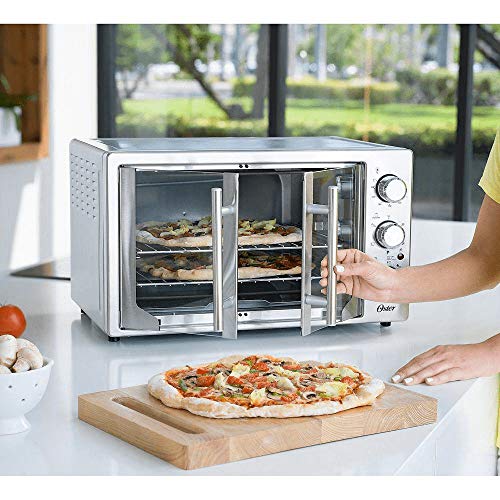Oster French Door Oven With Convection Oven Tssttvfdxl Stainless Steel French Door Knob countertop oven