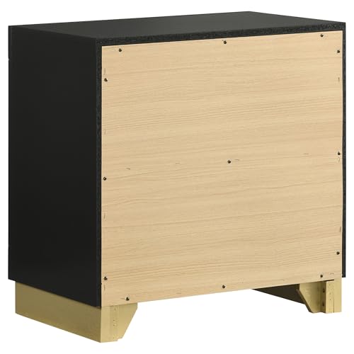 Coaster Caraway 4-Piece Queen Bedroom Set with LED Headboard Black and Grey