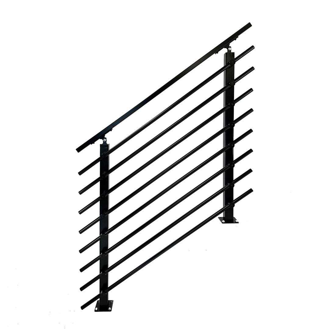 Concept Fusion Fusion Modern Horizontal Adjustable Railing Banister System for Staircases Balconies and Decks Complete Guard Railing Kit - Shop Hardware Tools Online Store