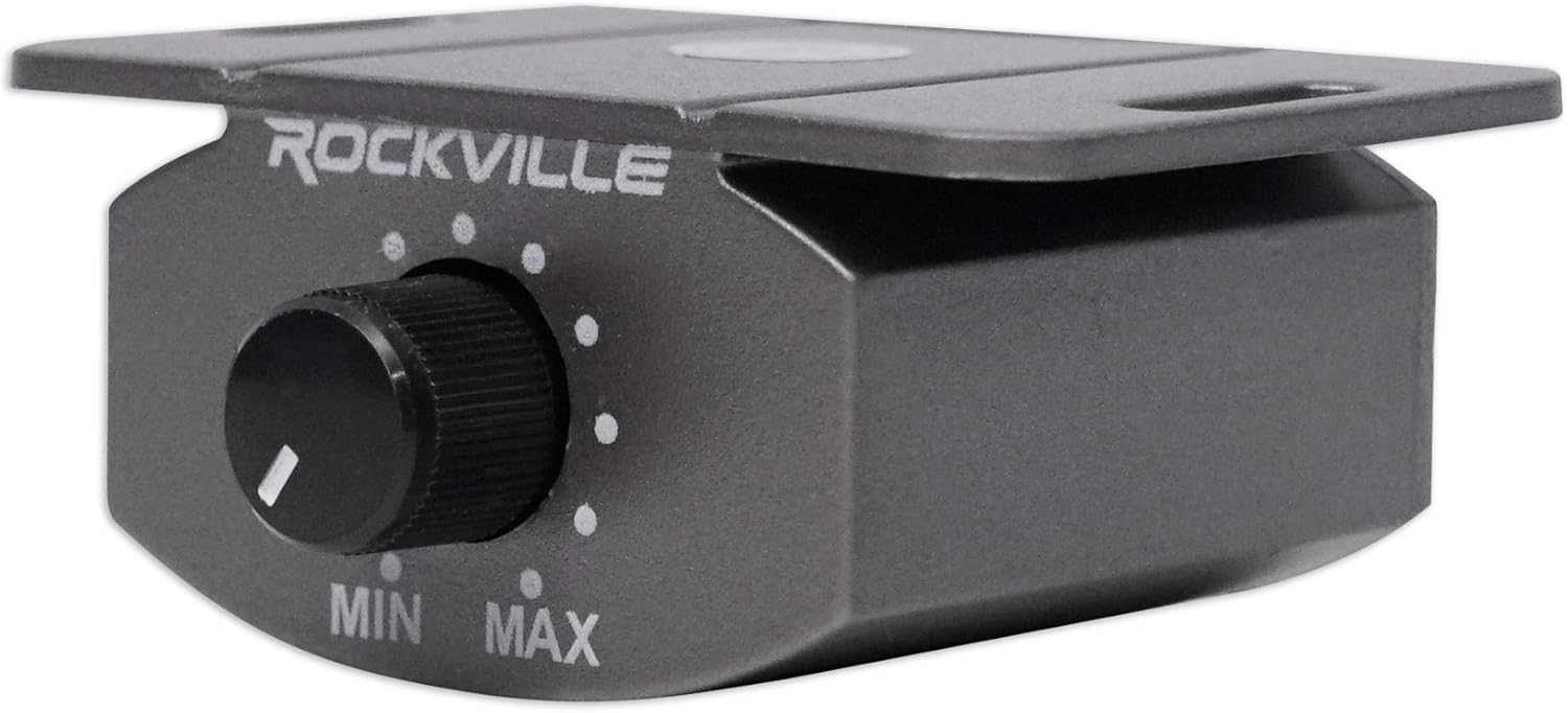 Rockville USS10 10" 800w Slim Under-Seat Active Powered Car/Truck Subwoofer Sub Black