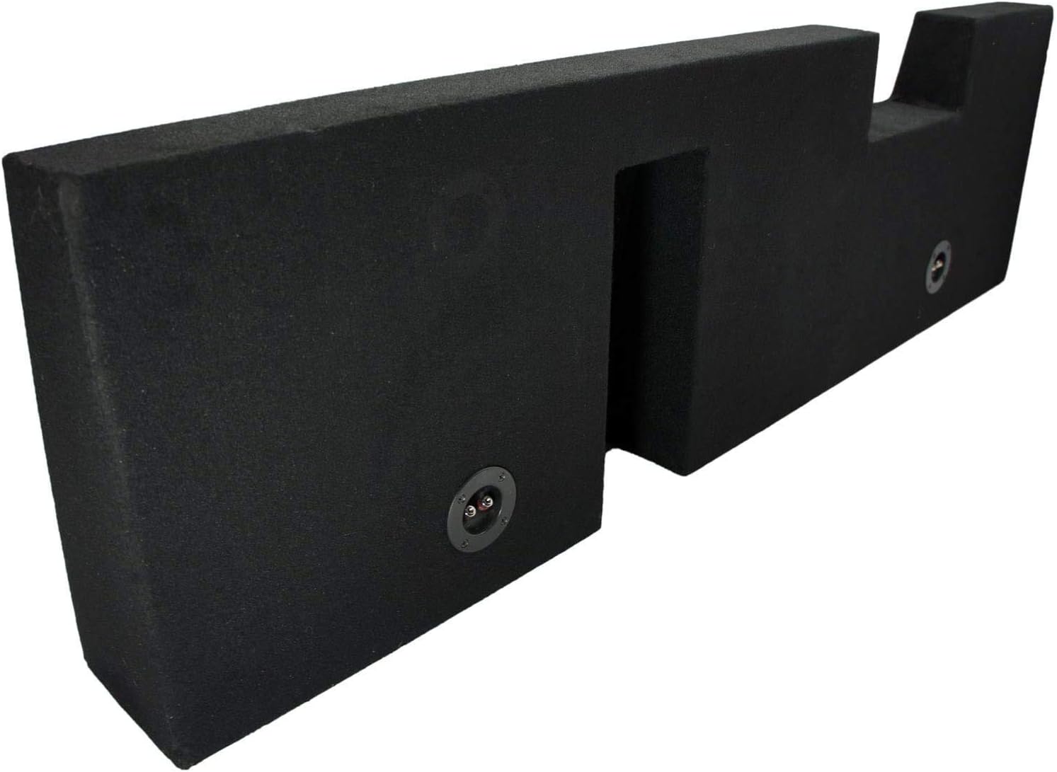 Compatible with Ford F250 or F350 Super Crew Cab Truck 2001-2014 Dual 12 Subwoofer Sub Box Speaker Enclosure