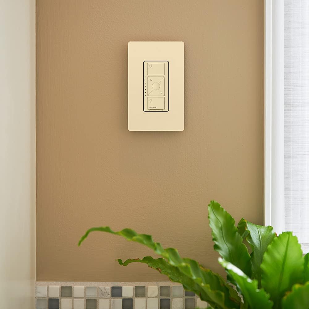 Lutron Caseta Wireless Smart Lighting ELV Dimmer Switch for Electronic Low Voltage Light Bulbs, PD-5NE-WH, White