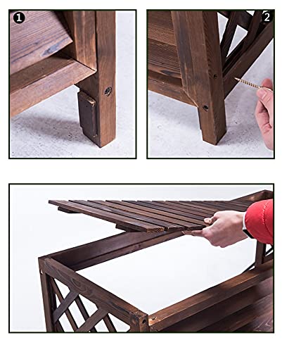 Wooden Air Conditioner Cover Flower Stand Wooden Air Conditioning Rack Conditioning Shell Blinds Solid Wood Air Conditioning Cover Outdoor Plant Storage