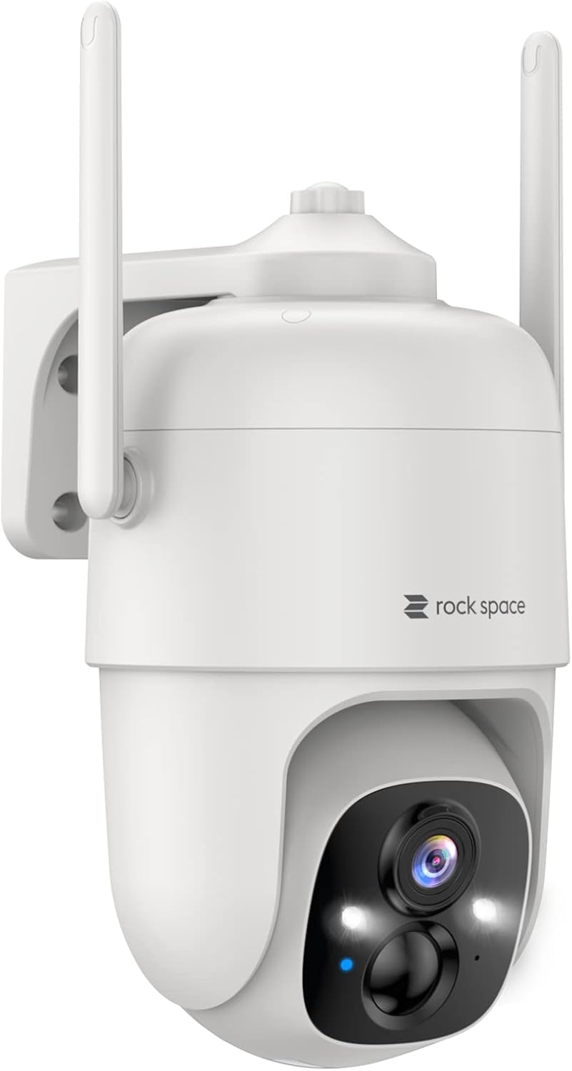 Security Cameras Wireless Outdoor, 360&deg; View WiFi Camera Outdoor Wireless with Spotlight, 1080P PTZ Camera for Home Security, Color Night Vision