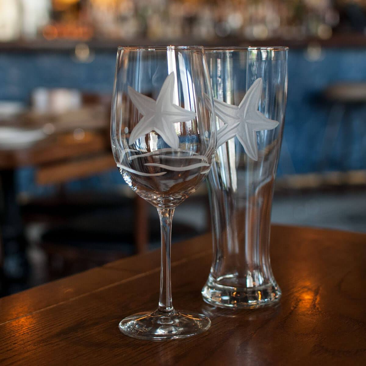 Rolf Starfish 12 oz White Wine Glass - Set of Four