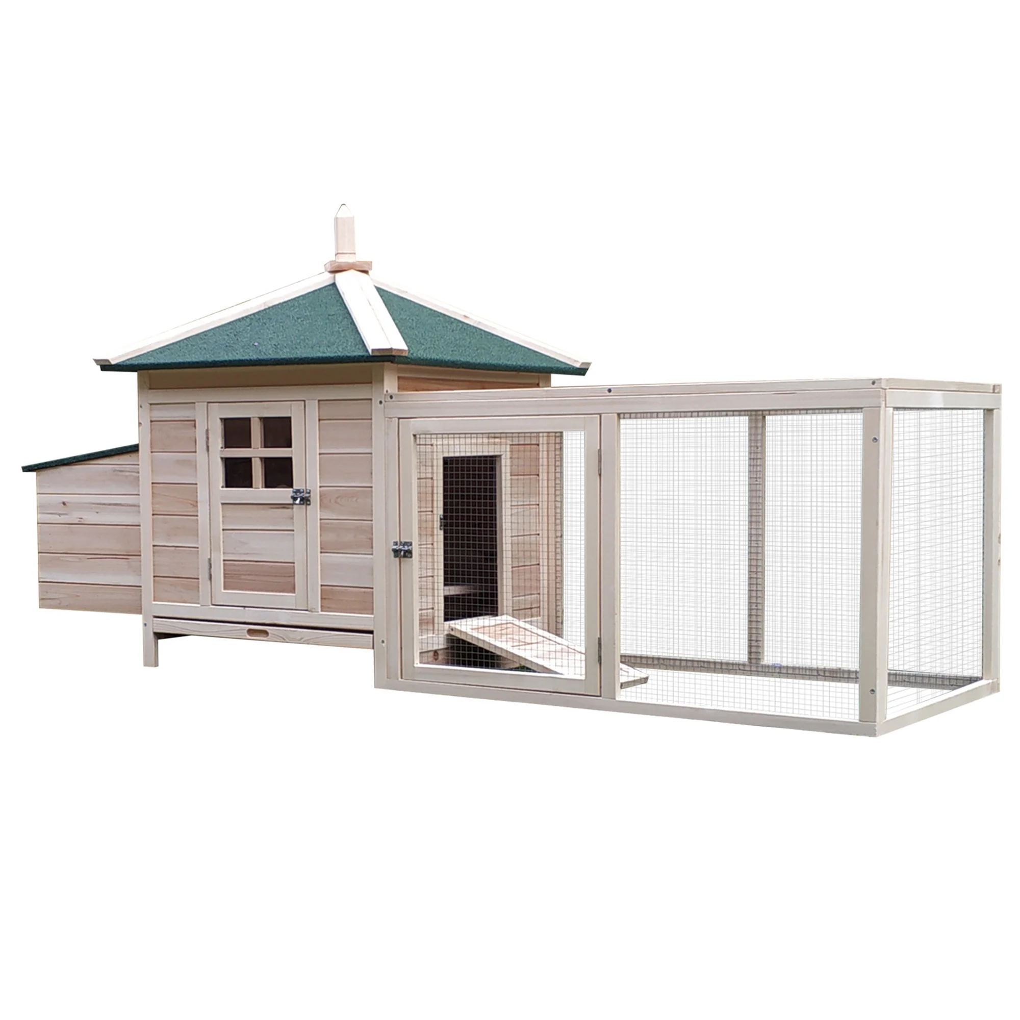 PawHut Chicken Coop Hen House /w Cottage Style - Curated Treasures Market