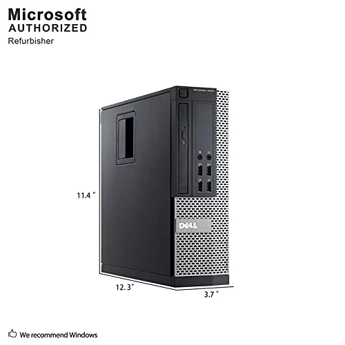 Dell Optiplex 7010 Business Desktop Computer (Intel Quad Core i5-3470 3.2GHz, 16GB RAM, New 480GB SSD HDD, USB 3.0, DVDRW, WiFi, Windows 10) (used)