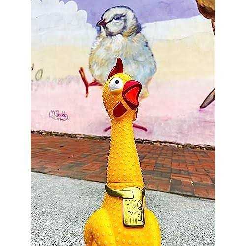 Animolds A Giant screaming Chicken the Hug Me squeaky Chicken Toy - Pet Supplies online store