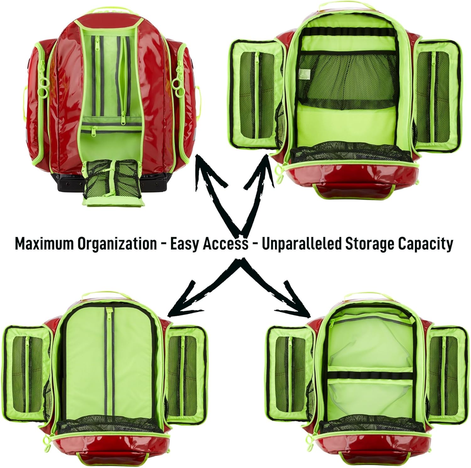 Statpacks New G3+ Load N Go, BLS ALS Medic Backpack Jump Bag, for EMS Bag for Firefighters, Police, and Trainers (Black)