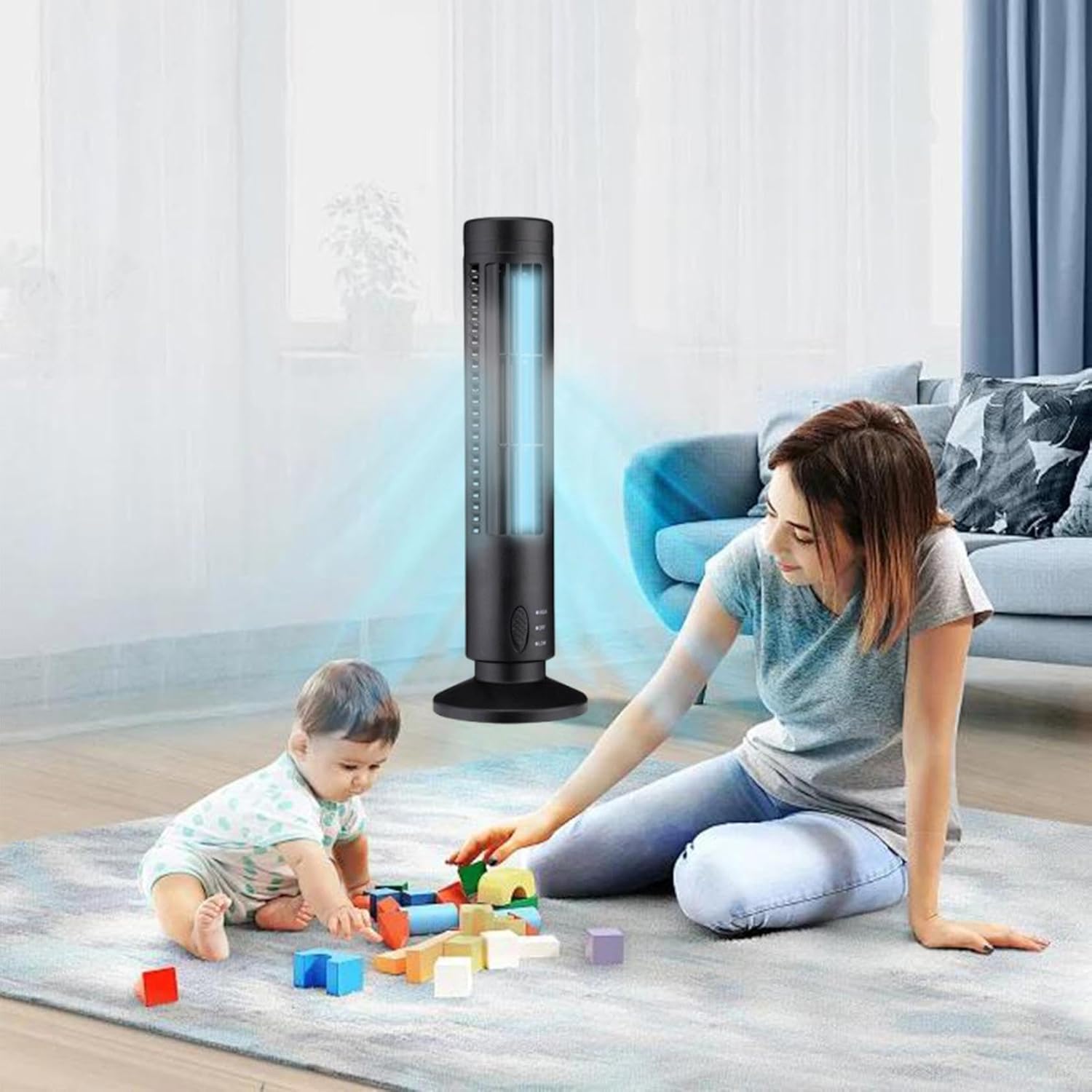 Windowless Portable Air Conditioner Ac Units,Portable Fan Conditioner With Two Speeds Simulates Natural Wind,Small Indoor Outdoor Oscillating Swamp Cooler For Home Offices And Bedrooms