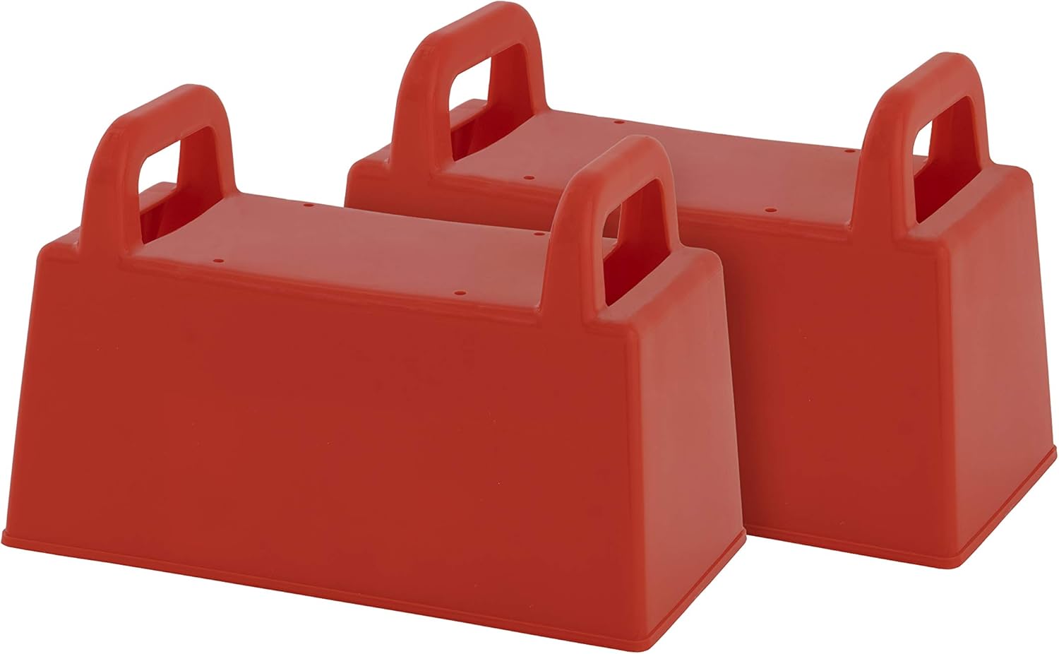 Superio Snow Block Mold Brick Form & Sand Mold Block Red 10 Inch - Kids Durable Outdoor Toys Winter Snow Fort, Snow Castle, Summer Sand Box, Beach Castle. Sturdy (Red-6)