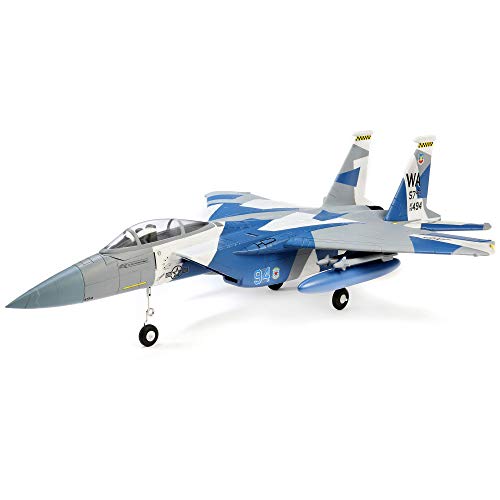 E-flite RC Airplane F-15 64mm BNF Basic Transmitter Battery and Charger not Included with AS3X and Safe Select EFL97500