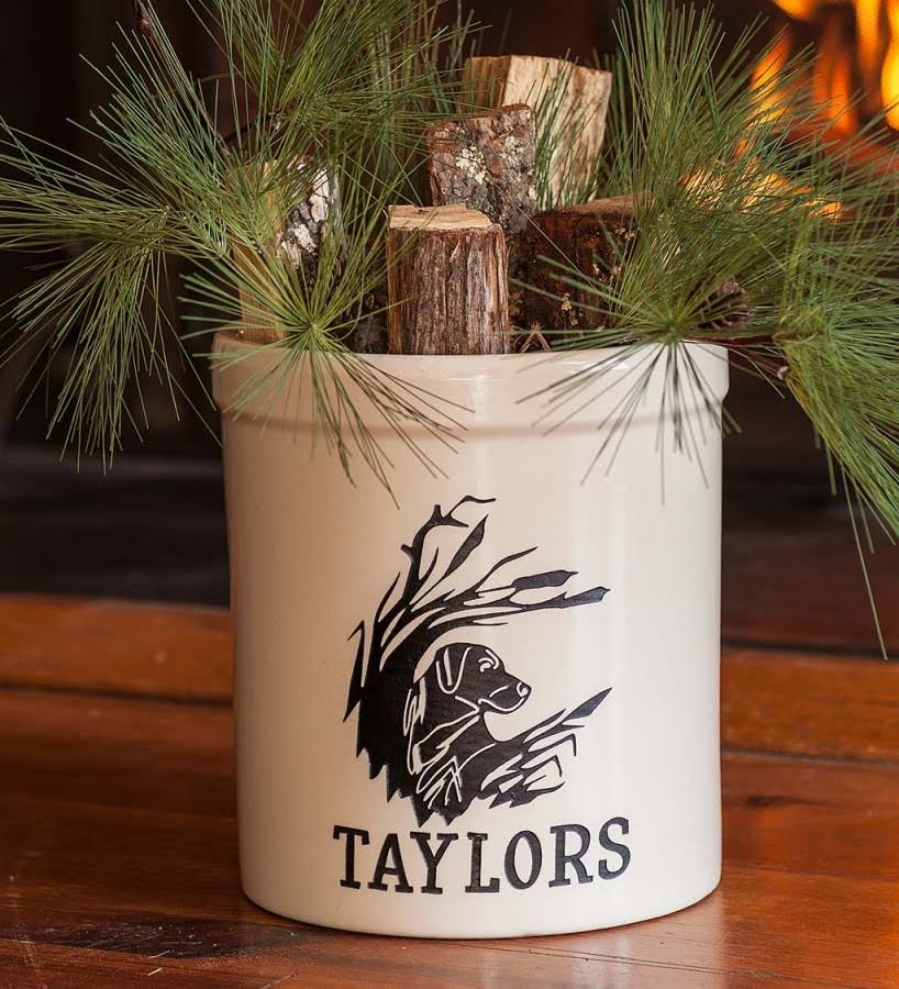 Plow u0026 Hearth Personalized Labrador Stoneware Crock, 2 Gallons