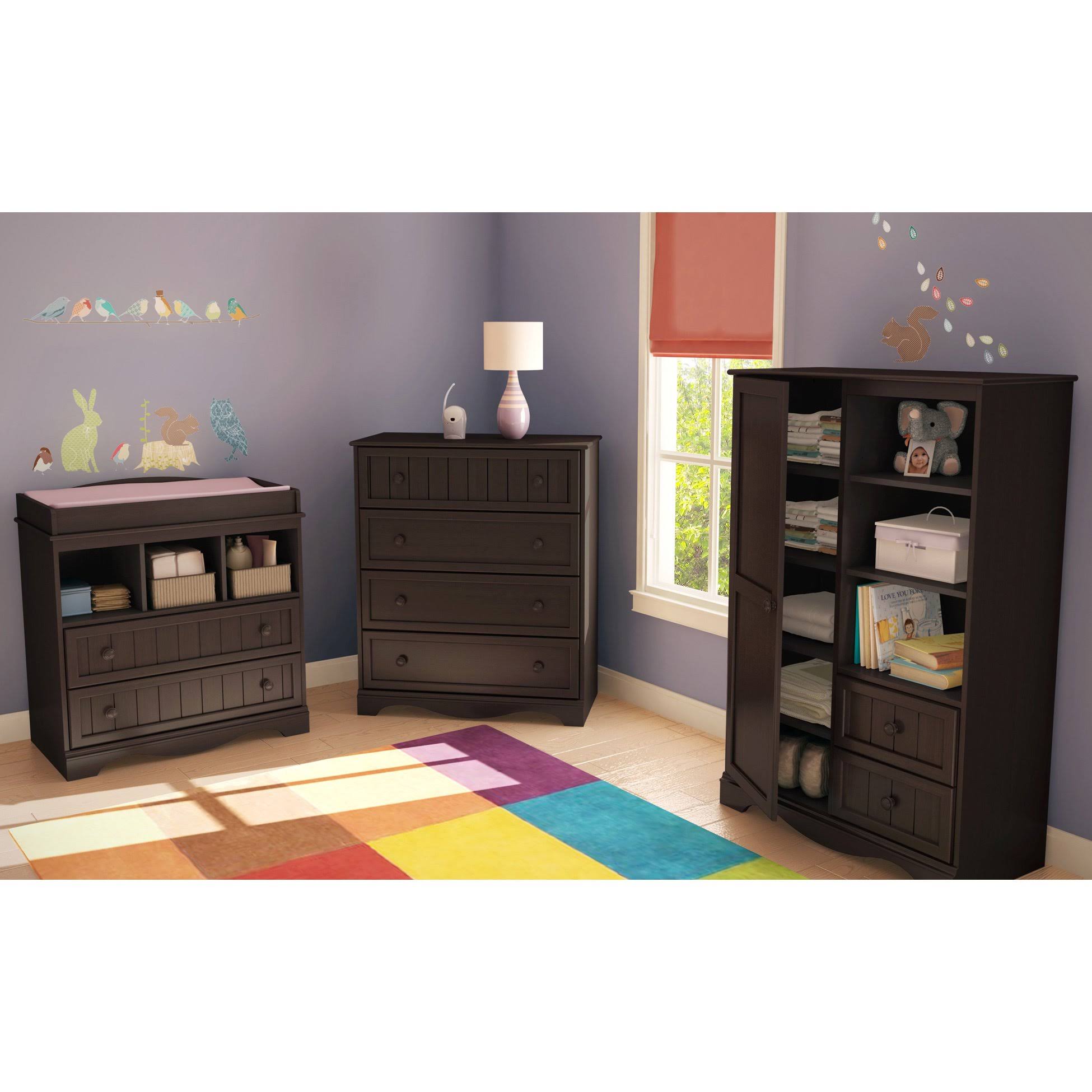 South Shore Savannah Armoire - White