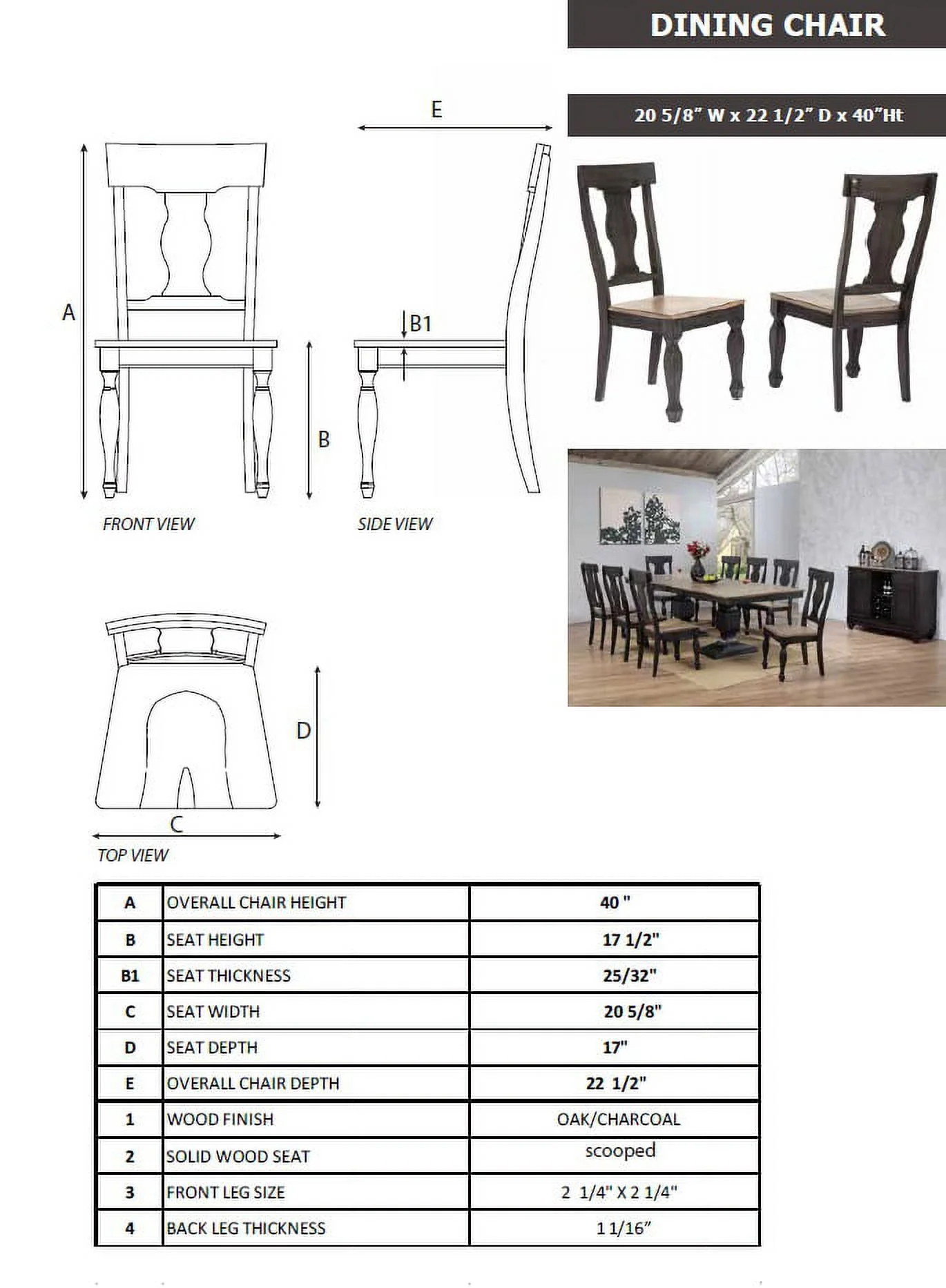 Lowel 9 Piece Formal Dining Room Set, Extendable Table & 8 Chairs