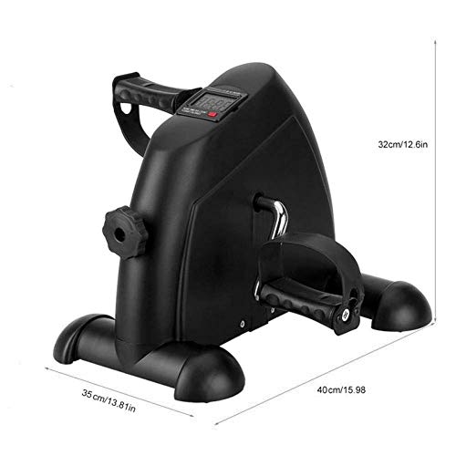 Mini Exercise Bike Seated Exerciser Stationary Pedal Bike for Legs and Arms Cycling with LCD Monitor, Portable Pedal Exerciser Arm Leg Cycle Gym Fitness